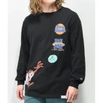 Black Diamond Supply Co X Space Jam Hook Shot L/S T-Shirt Front