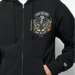 Black Diamond Supply Co. X Ape Live To Ape Zip Hoodie Close up
