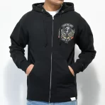 Black Diamond Supply Co. X Ape Live To Ape Zip Hoodie Front View