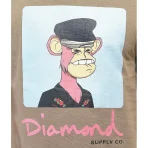 Brown Diamond Supply Co X Ape Mutant Ape Brown T-Shirt Close