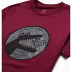 Burgundy Diamond Supply Co Crocodile Diamond T-Shirt Close