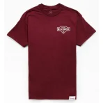 Burgundy Diamond Supply Co Vintage T-Shirt Front