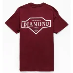 Burgundy Diamond Supply Co Vintage T-Shirt
