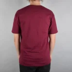 Burgundy Diamond Supply Co. Block Skate T-Shirt Back View