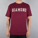 Burgundy Diamond Supply Co. Block Skate T-Shirt