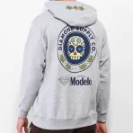 Grey Diamond Supply x Modelo Sugar Skull Hoodie Back
