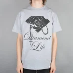 Heather Grey Diamond Supply Co. Rose Brilliant Skate T-Shirt