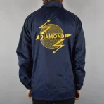 Navy Diamond Supply Co. Bolt Coach Jacket Back View