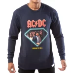 Navy Diamond Supply Co Highway To Hell L/S Tee