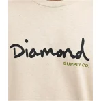Tan Diamond Supply Co OG Script T-Shirt Close