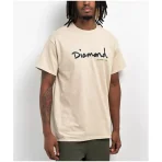Tan Diamond Supply Co OG Script T-Shirt