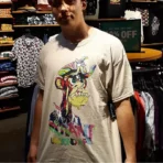 Tan Diamond Supply Co. x Ape Trippy Mutant Ape T-Shirt - Image 2