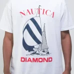 White Diamond Supply Co X Nautica Diamond T-Shirt Close