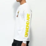 White Diamond Supply Co x Ape Mutant Diamond Ape L/S Tee Left View