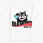 White Diamond Supply Co. Kids Diamond Cat T-Shirt Back View