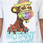 White Diamond Supply Co. X Ape Mutant Diamond Ape T-Shirt Close up