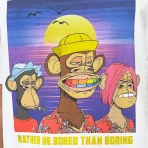 White Diamond Supply Co. x Ape 3 Some Ape T-Shirt Close up