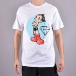 White Diamond X Astro Boy Mighty Atom Skate T-Shirt
