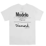 White Diamond X Modelo Stacked T-Shirt Back