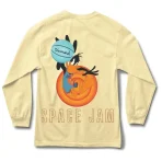 Yellow Diamond Supply X Space Jam Daffy Duck L/S T-Shirt Back